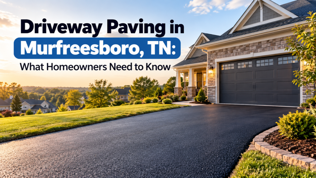 Driveway Paving in Murfreesboro, TN: What Homeowners Need to Know